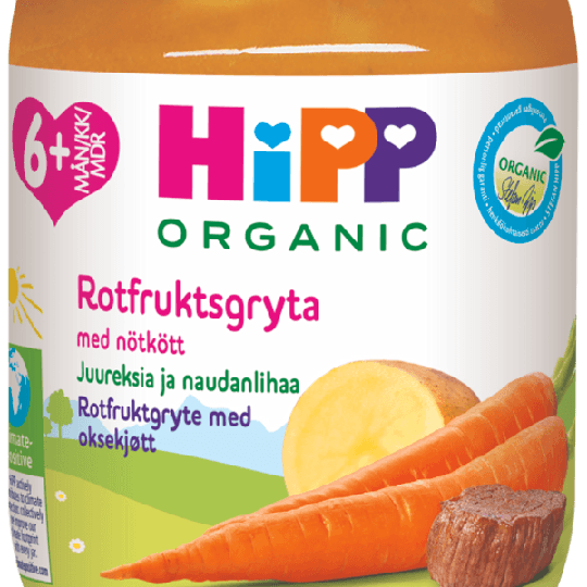 Hipp Rotfrukter med Kött 6m 190 g