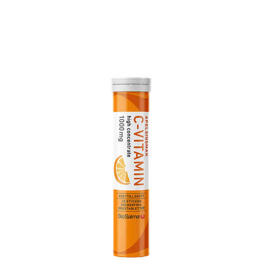 C-vitamin 1000mg Apelsin, 20 brustabletter