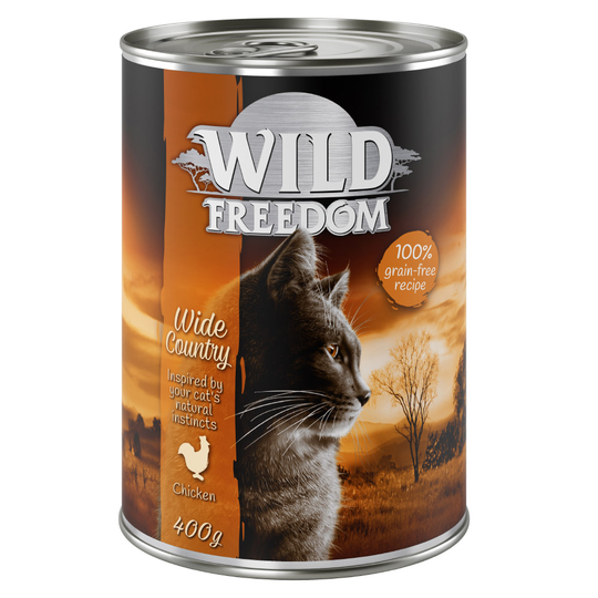 5 + 1 på köpet! Wild Freedom våtfoder 6 x 200 / 400 g - Wide Country - Chicken Pure 6 x 400 g