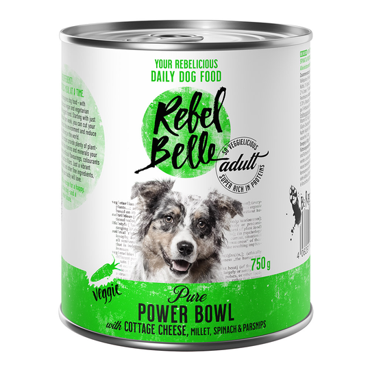 Rebel Belle Adult Pure Power Bowl - vegetariskt - 6 x 750 g