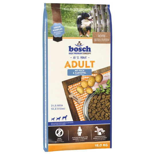 bosch Adult Fisk & potatis - Ekonomipack: 2 x 15 kg