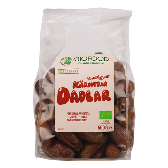 Biofood Dadlar, 500 g ekologisk