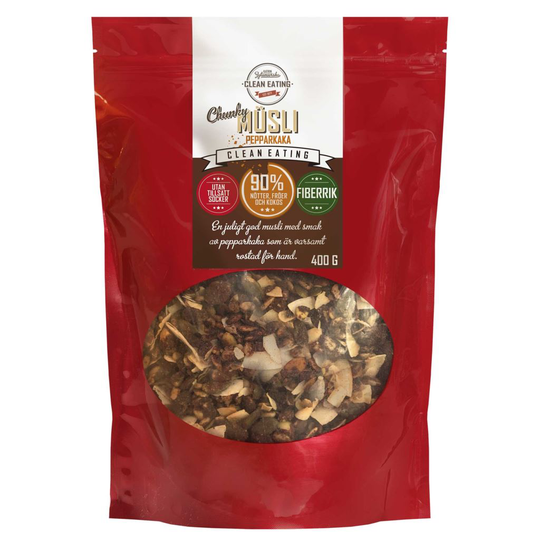 Clean Eating Müsli Chunky Pepparkaka 400 g