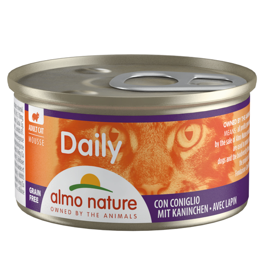 Ekonomipack: Almo Nature Daily Menu 24 x 85 g - Mousse med kanin