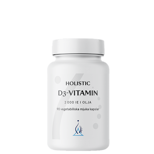 D3-vitamin, 2000 IE, 90 kapslar i kokosolja
