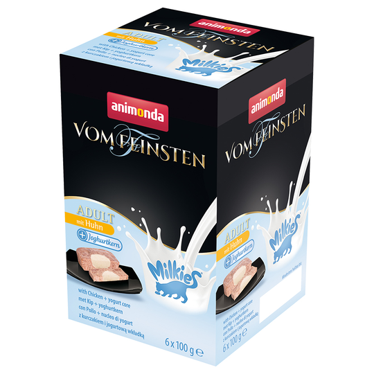 Ekonomipack: Animonda Vom Feinsten Adult Milkies 36 x 100 g Kyckling & yoghurt
