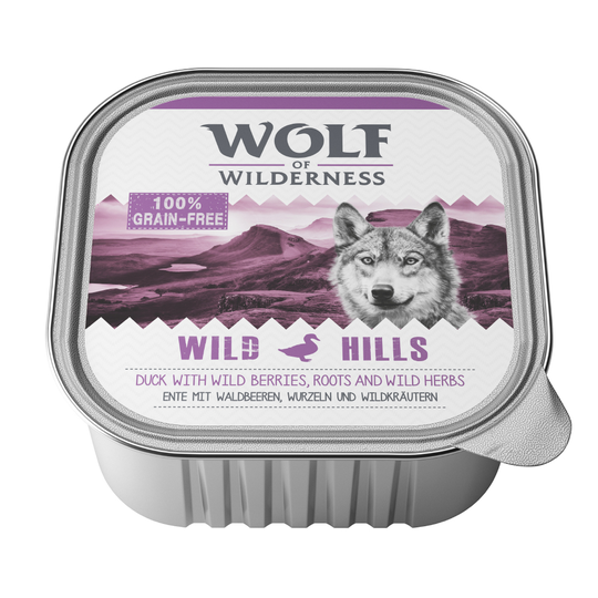 Wolf of Wilderness 12 x 300 g - Wild Hills - Duck
