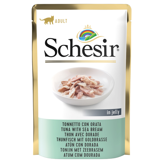 Schesir Jelly Pouch 6 x 85 g - Tonfisk & havsbrax