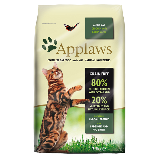 Applaws Adult Chicken & Lamb - spannmålsfritt - 7,5 kg