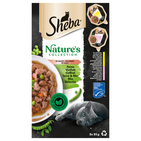 Sheba Nature's Collection in Sauce 32 x 85 g - Fin mångfald