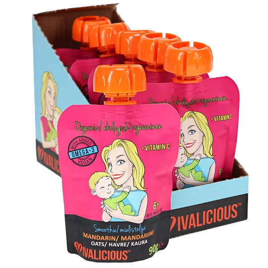 Vivalicious Baby Smoothie Mandarin & Havre Eko 6-pack