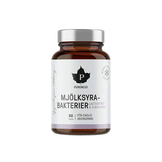 Pureness Mjöksyrabakterier Boulardii, 60 kapslar