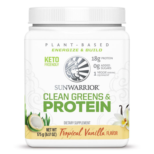 Sunwarrior Clean Greens & Protein Vanilj 175 g