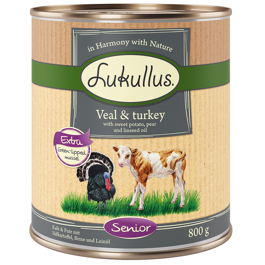 Lukullus Naturkost Senior Grain Free - 6 x 400 g