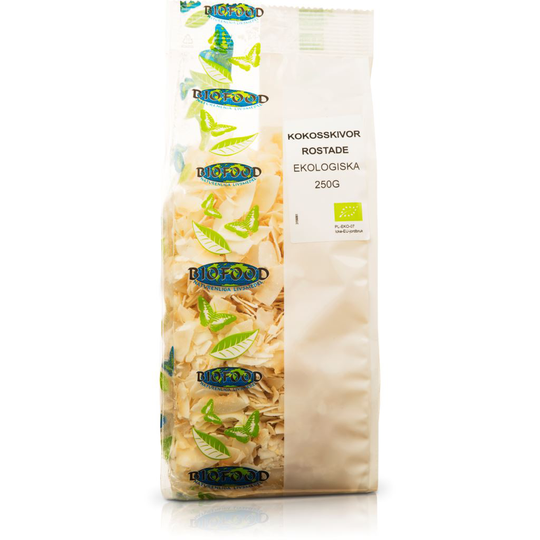 Biofood Kokoschips Rostade 250 g
