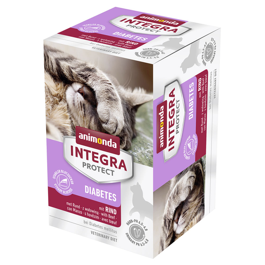 Ekonomipack: Animonda Integra Protect Adult Diabetes 12 x 100 g portionsform Nötkött