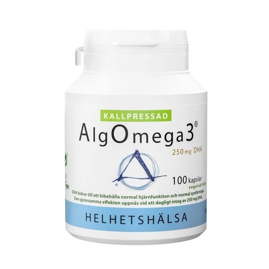 Helhetshälsa AlgOmega3 kallpressad (500 mg) 100 kapslar