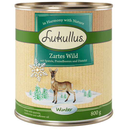 Lukullus Vintermeny med mört viltkött - 6 x 800 g