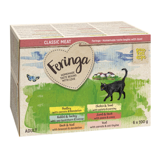 Ekonomipack: Feringa portionsform 24 x 100 g - Blandpack II (6 sorter)
