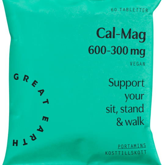 Great Earth Cal-Mag 600-300 mg Refill 60 tabletter