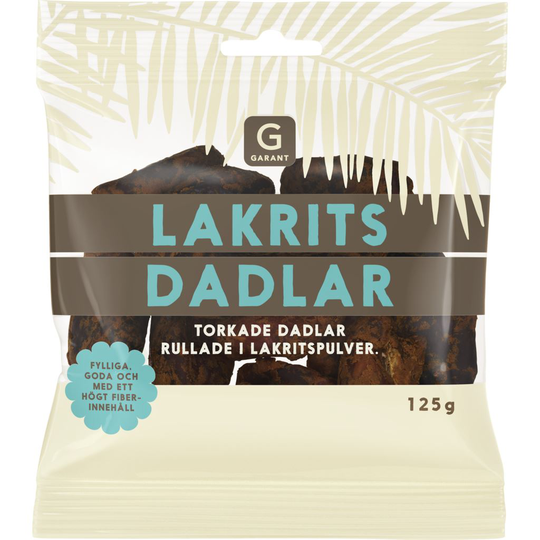 Garant Dadlar Lakrits 125g