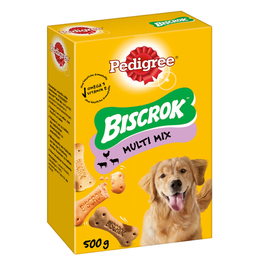 2 + 1 på köpet! 3 x Pedigree hundgodis - Biscrok (3 x 500 g)