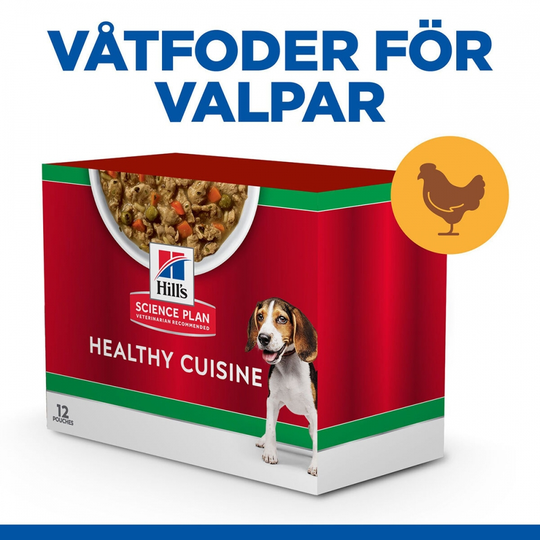 Hill's Science Plan Puppy Medium & Large Healthy Cuisine Chicken Stew 12x90 g
