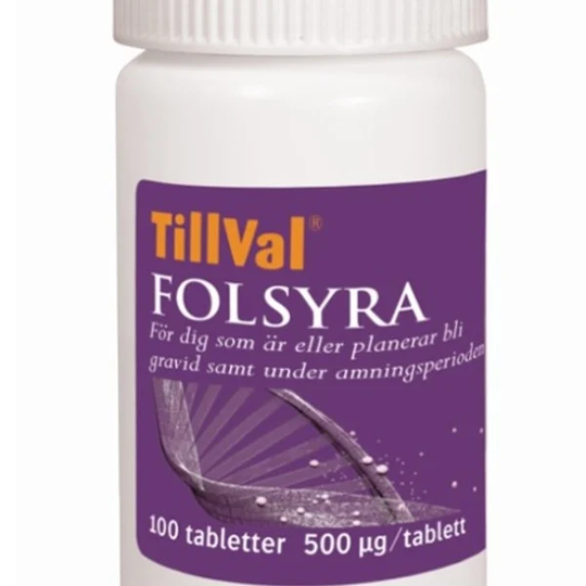 TillVal Folsyra 100 tabletter
