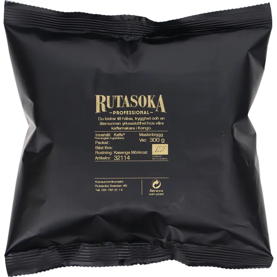 Rutasoka Kaffe Kasenga Mörkrost Bryggmalet