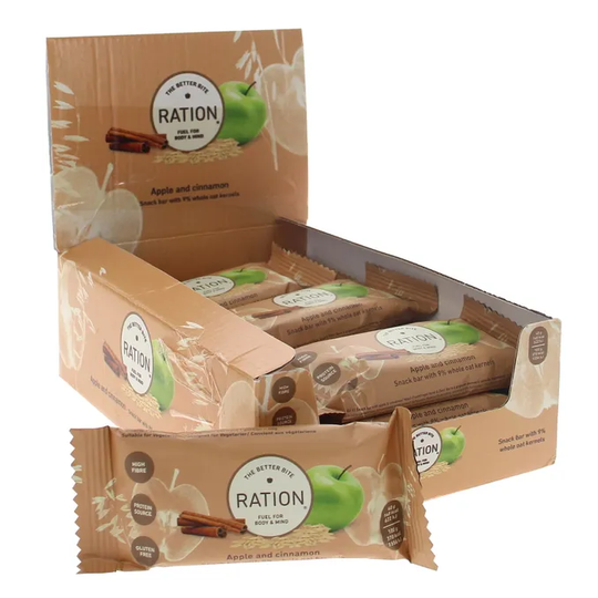 Ration Bars Äpple Kanel 12-pack