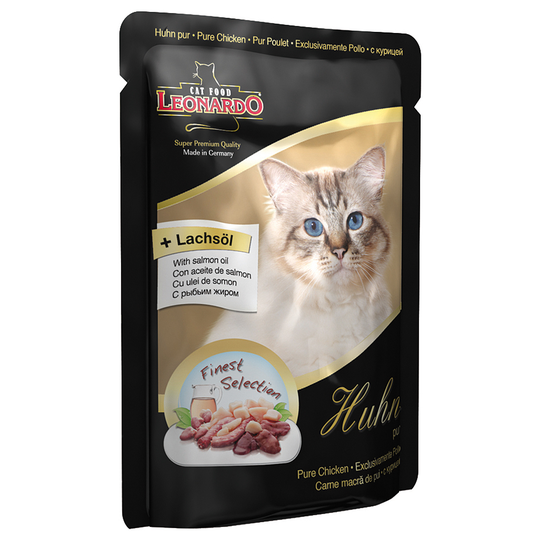 Ekonomipack: Leonardo Finest Selection Pouch 32 x 85 g Pure Chicken
