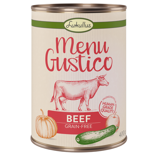 Lukullus Menu Gustico - Nötkött med pumpa, äpplen & oregano - 6 x 400 g