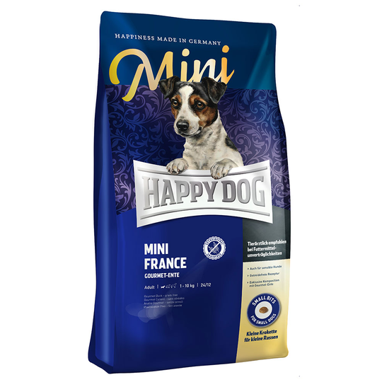 Ekonomipack: 2 x 4 kg Happy Dog Supreme mini till sparpris! Mini France (2 x 4 kg)