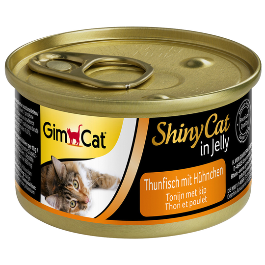 GimCat ShinyCat Jelly 6 x 70 g - Tonfisk & kyckling