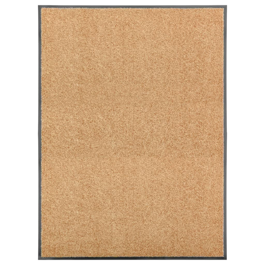 vidaXL Dörrmatta tvättbar gräddvit 90x120 cm