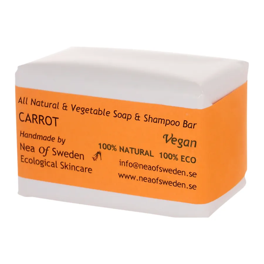Nea of Sweden Soap & Shampoo Bar Carrot Doftfri, 110 g