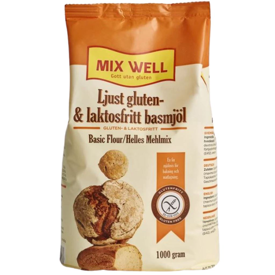 MixWell Ljust Gluten- & Laktosfritt Basmjöl 1000 g
