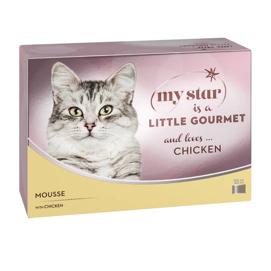 Ekonomipack: My Star Mousse Gourmet burk 48 x 85 g - Chicken