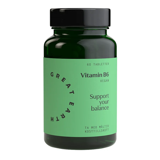 Great Earth Vitamin B6, 60 tabletter