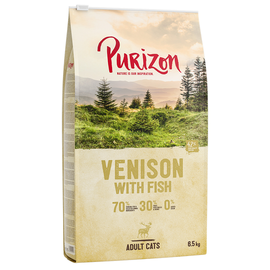 Ekonomipack: Purizon torrfoder 2 x 6,5 kg - Adult Deer & Fish