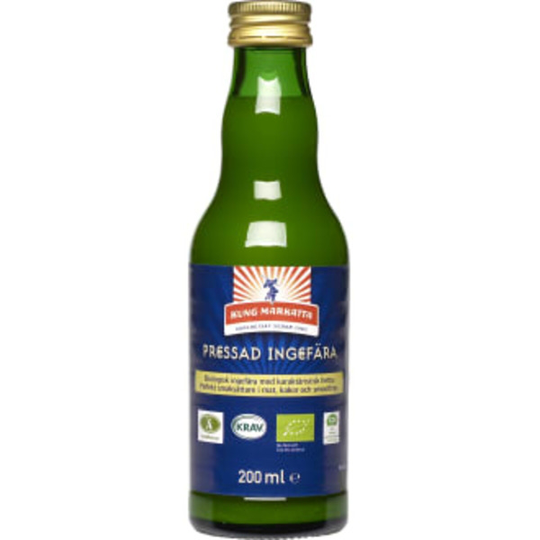 Kung Markatta Pressad Ingefära KRAV 200 ml
