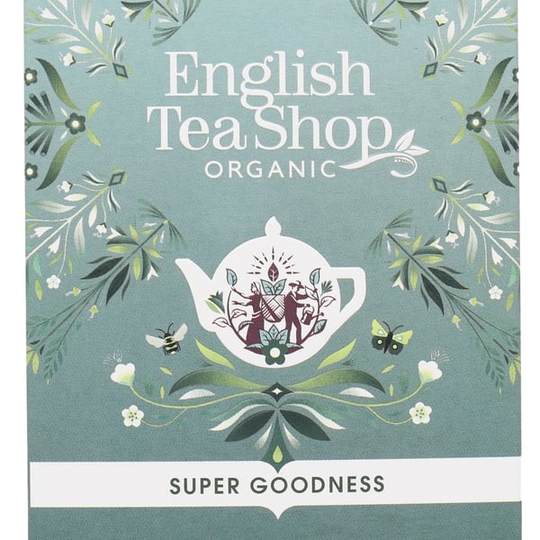 English Tea Shop Super Goodness Vitt te, Matcha,Kanel & Ingefära 35 g