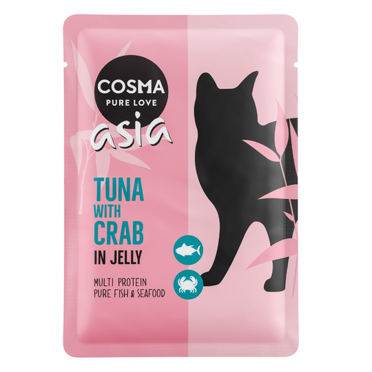Ekonomipack: Cosma Asia portionspåsar 48 x 100 g Tonfisk & nötkött