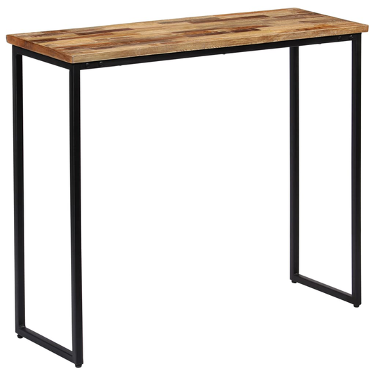 vidaXL Konsolbord massivt återvunnet teakträ 90x30x76 cm