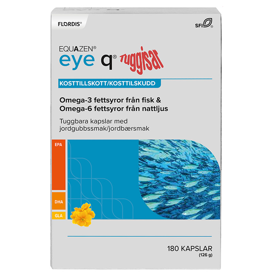 Equazen Eye Q Tuggisar Jordgubbssmak Kapsel 180 st