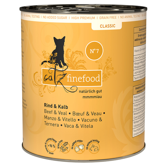 catz finefood på burk 6 x 800 g - Nötkött & kalv