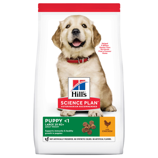 Ekonomipack: 2 x Hill's Science Plan hundfoder - Puppy Large Breed Chicken (2 x 14,5 kg)