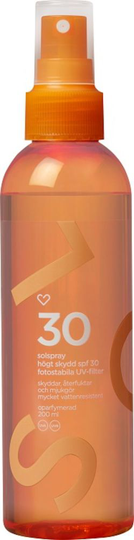 Hjärtats Solspray Transparent Oparf SPF30 200ml