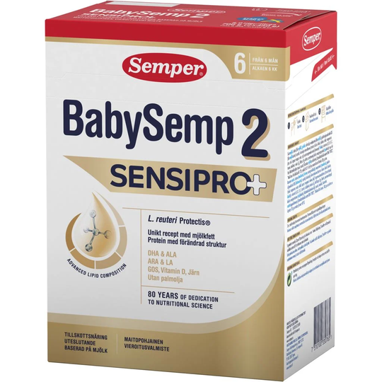 Semper BabySemp 2 SensiPro+ Tillskottsnäring 700g