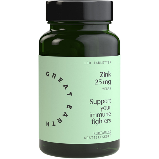 Great Earth Zink 25 mg 100tabletter